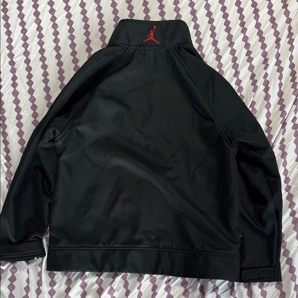 Jordan Black Performance Jacket with Red Accent